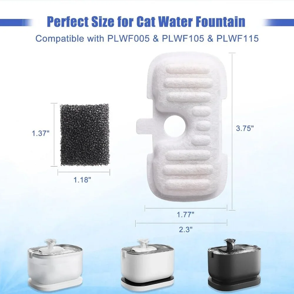 SORON Cat Water Fountain Filter, 18 PACK